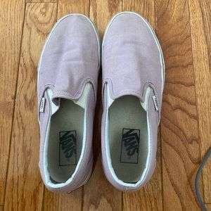 Lavender Vans Slip-On Shoes!